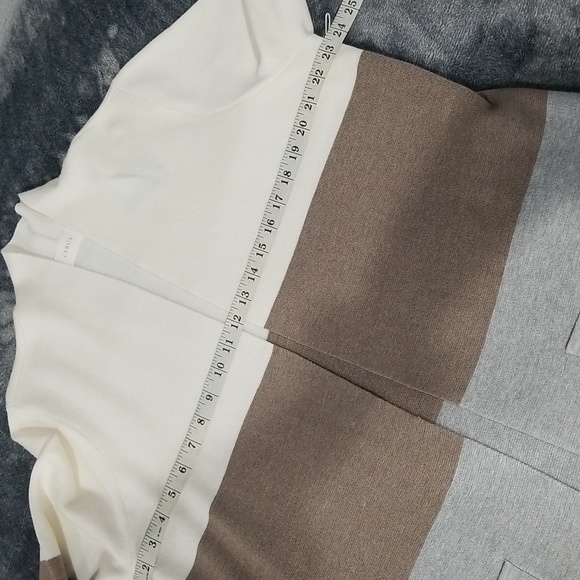 Cyrus Women's Cardigan Size L Cream Tan Gray - Picture 7 of 11